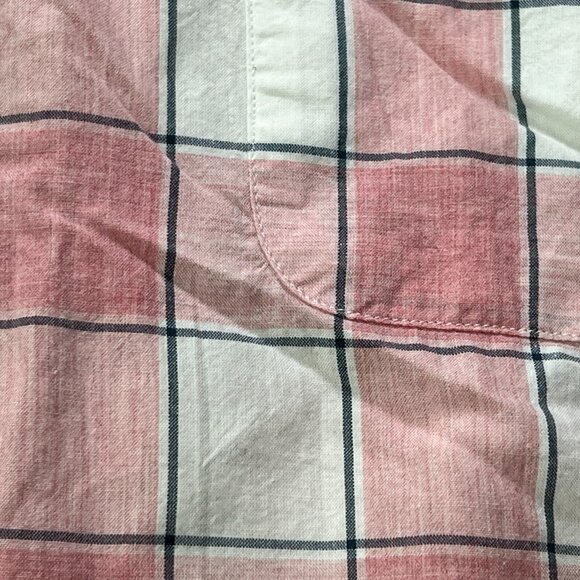 New J.Crew Shirt Mens Large Salmon Plaid Cotton Shirting Special Weaving Yarns - Picture 7 of 10